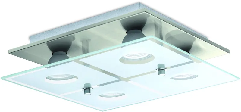 Cabo-Sd Opbouwspot - GU10 - Staal | Glas fra EGLO i Krom – produktbillede