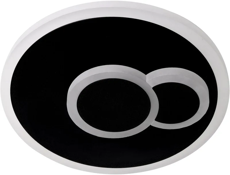 Cadegal Plafondlamp - LED - 20 cm - Zwart de EGLO en Noir, Blanc – photo produit