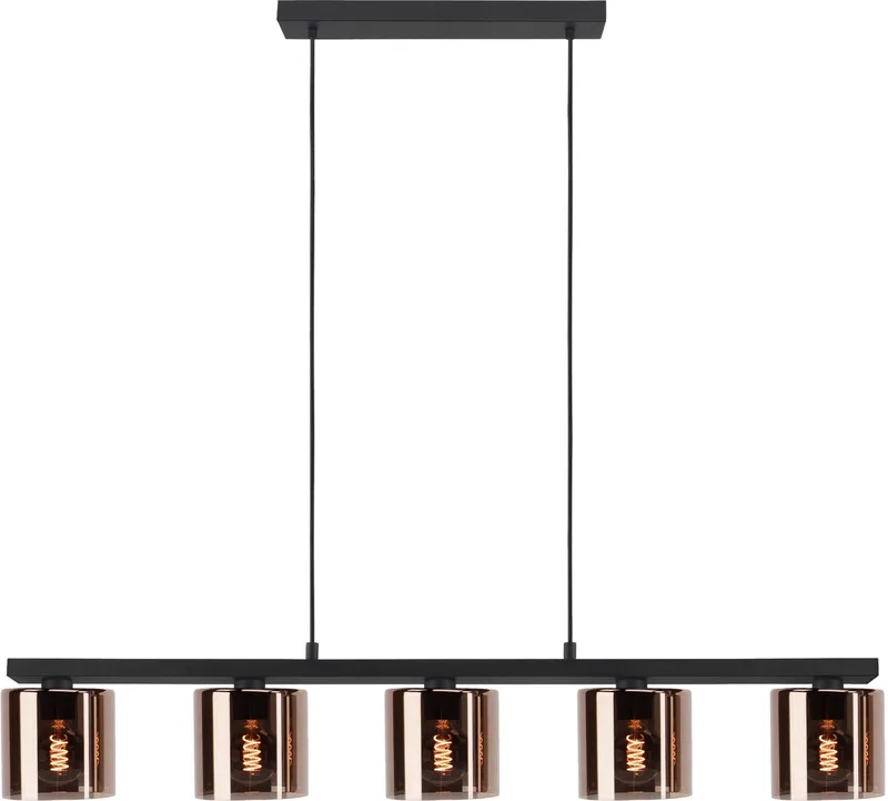 Cadley Hanglamp | Koperglas | E27 | Breedte 121 cm by EGLO in Black – product photo