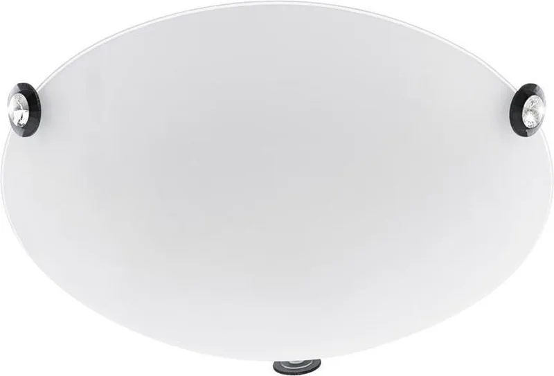 Cafiera - Wand/Plafondlamp - LED - Ø325mm. - Zwart de EGLO en Blanc – photo produit