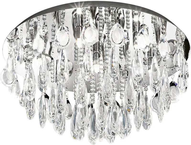 Calaonda Plafondlamp - G9 - RVS | Glas fra EGLO i Krom – produktbillede