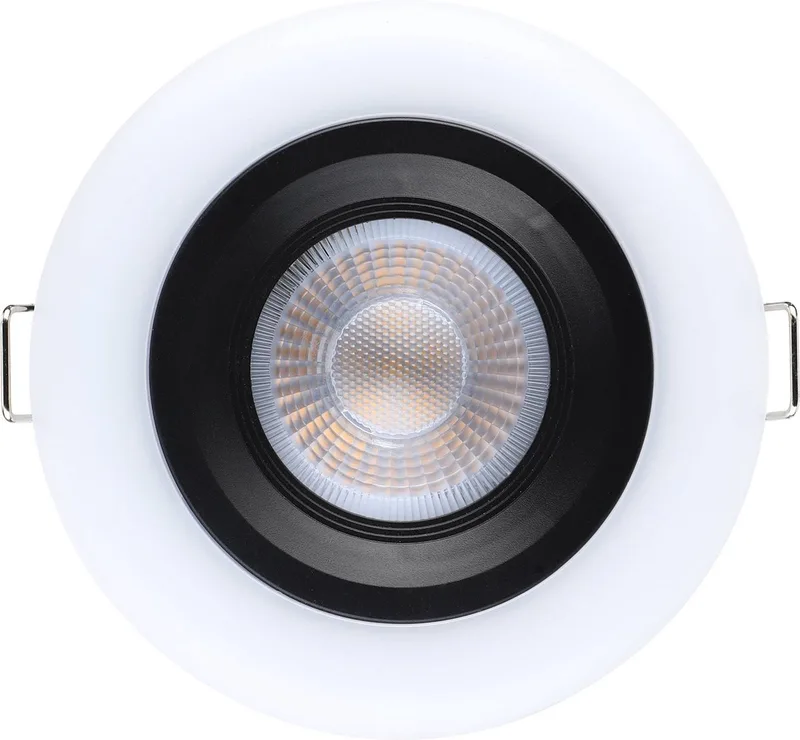 Calonge Inbouwspot - LED - Ø 10 cm - Zwart/Wit de EGLO en Noir – photo produit