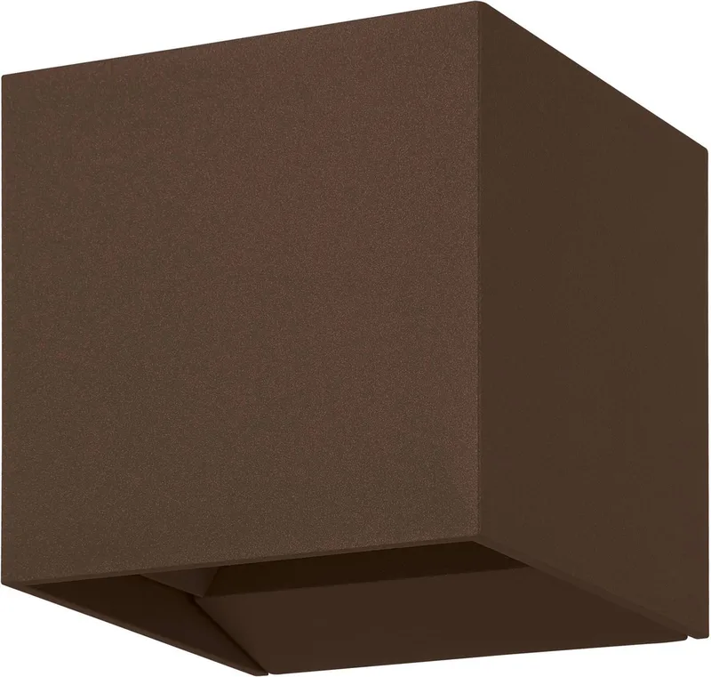 Calpino 3 Wandlamp - LED - 10 cm - Binnen en Buiten von EGLO in Roestbruin – Produktfoto