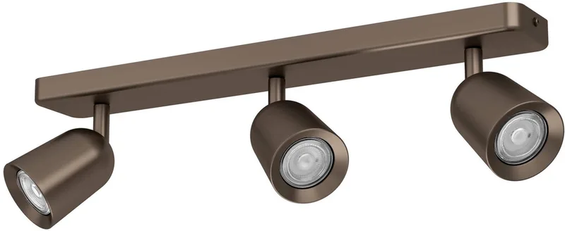 Camaldoli Spot - GU10 - 52 cm - Kantelbaar de EGLO en Donker Brons – photo produit