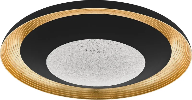 Canicosa 2 - WDL - 2 lichts - Ø49,5 cm - LED - Zwart - Goud de EGLO en Noir, Or – photo produit