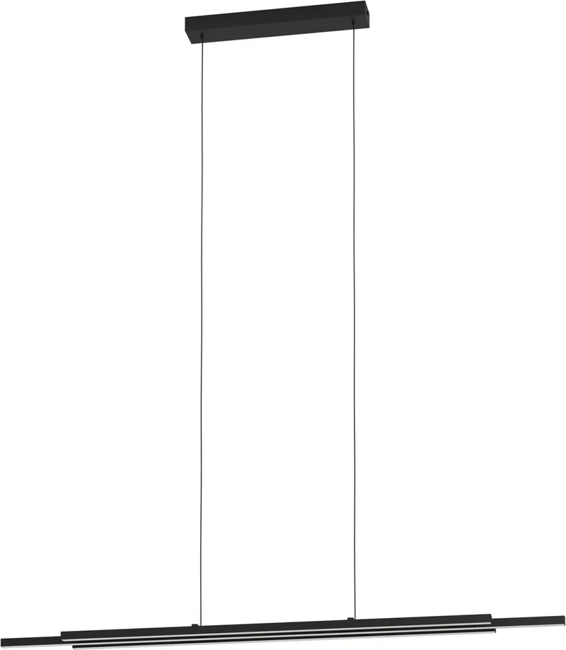 Cannigiona Hanglamp - LED - 93 cm van EGLO in Zwart – productfoto