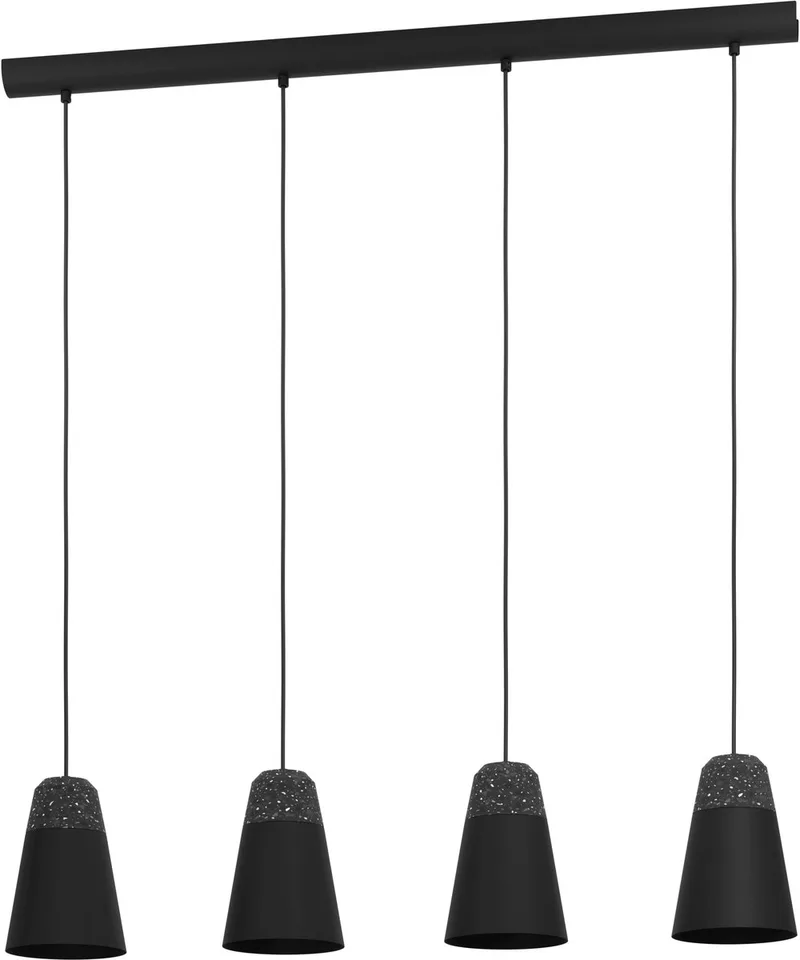 LANGER TISCH VON CANTERRA 4XE27 150 SCHWARZ von EGLO in Schwarz – Produktfoto