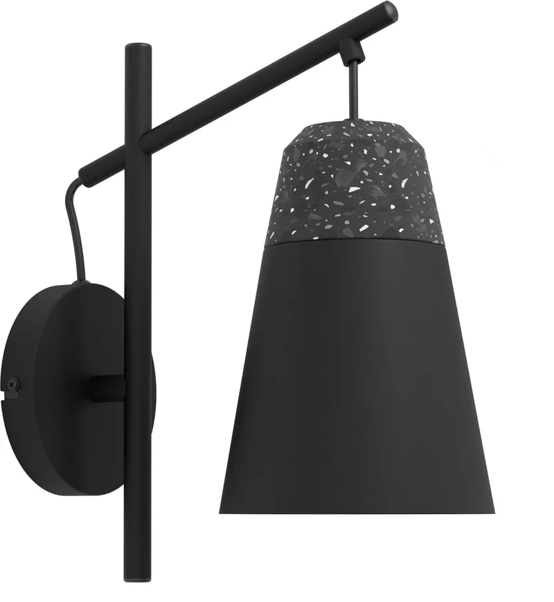 Canterras Wandlamp - E27 - 32 cm - Zwart | Grijs | Wit van EGLO in Zwart – productfoto