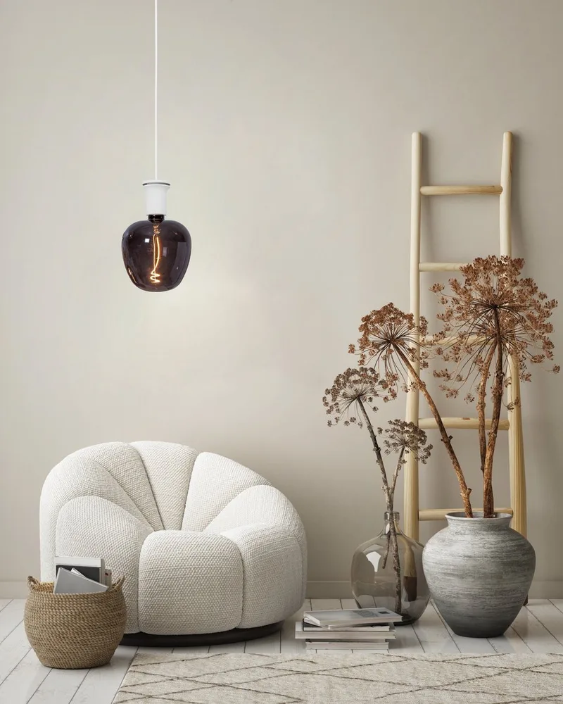 Capoliveri-E Hanglamp - E27 - Ø 12 cm de EGLO en Blanc – photo produit