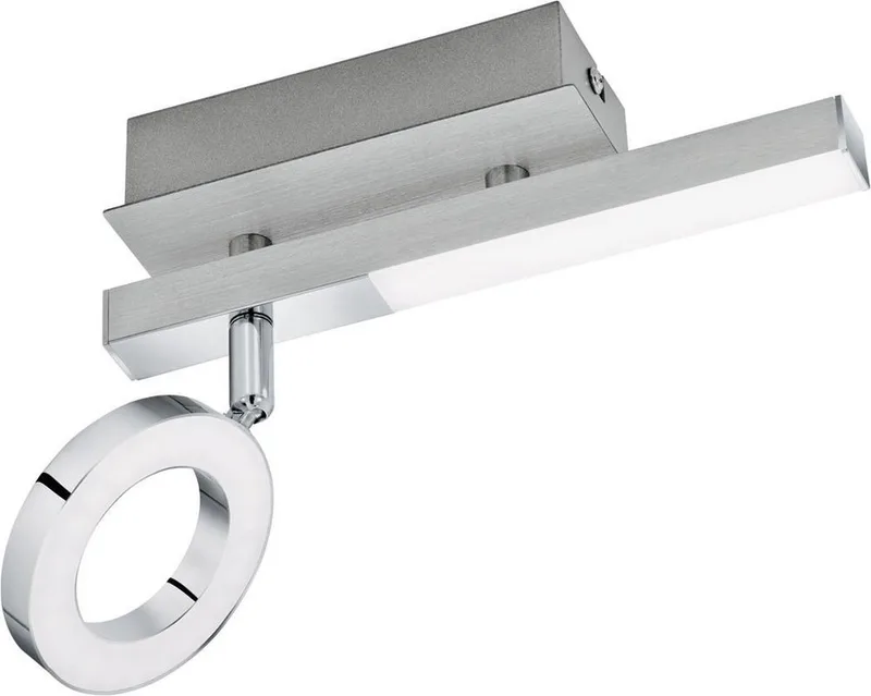 Cardillio 1 - Spot - 2 Lichts - Aluminium, Chroom - Gesatineerd de EGLO en Aluminium, Chrome – photo produit