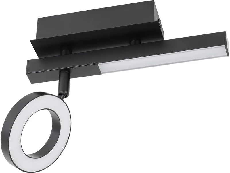 Cardillio 2 Opbouwspot - LED - 22.5 cm fra EGLO i Sort – produktbillede