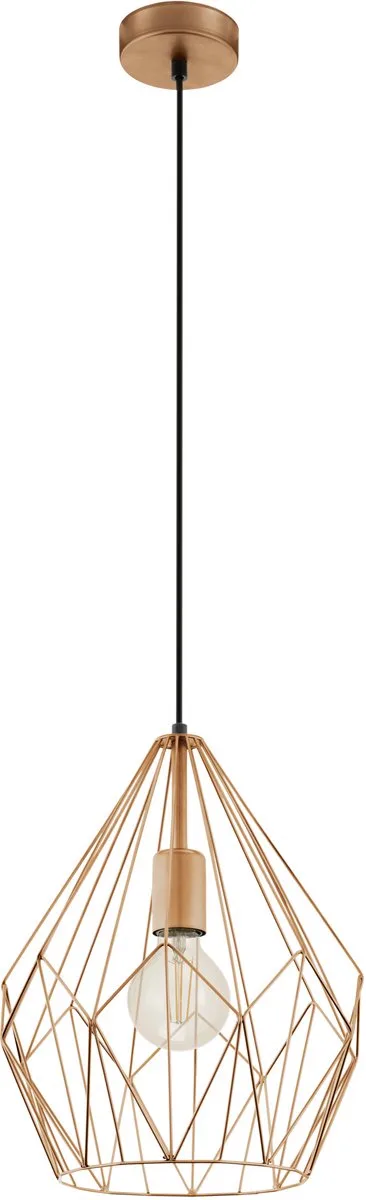 Carlton Hanglamp - E27 - Ø 31 cm fra EGLO i Kobber – produktbillede