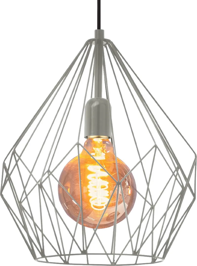 Carlton Hanglamp - E27 - Ø 31 cm - Mat de EGLO en Gris – photo produit