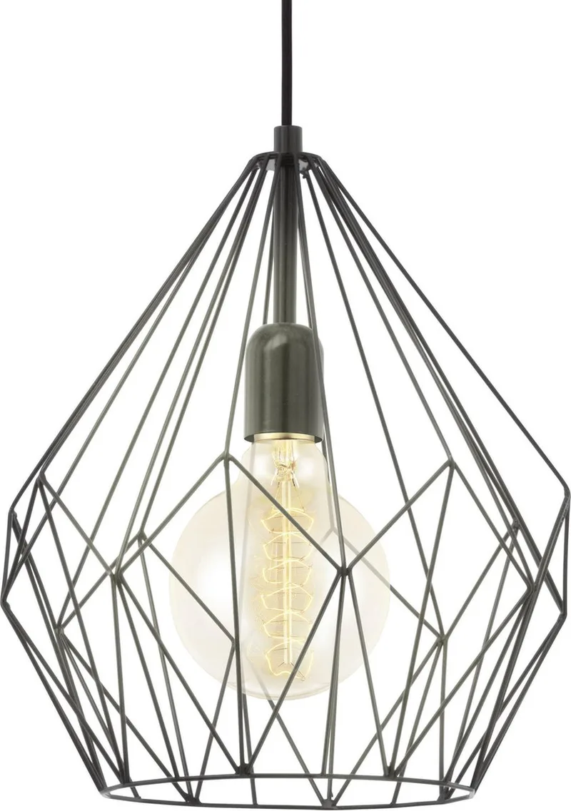 Carlton Hanglamp - E27 - Ø 31 cm fra EGLO i Sort – produktbillede