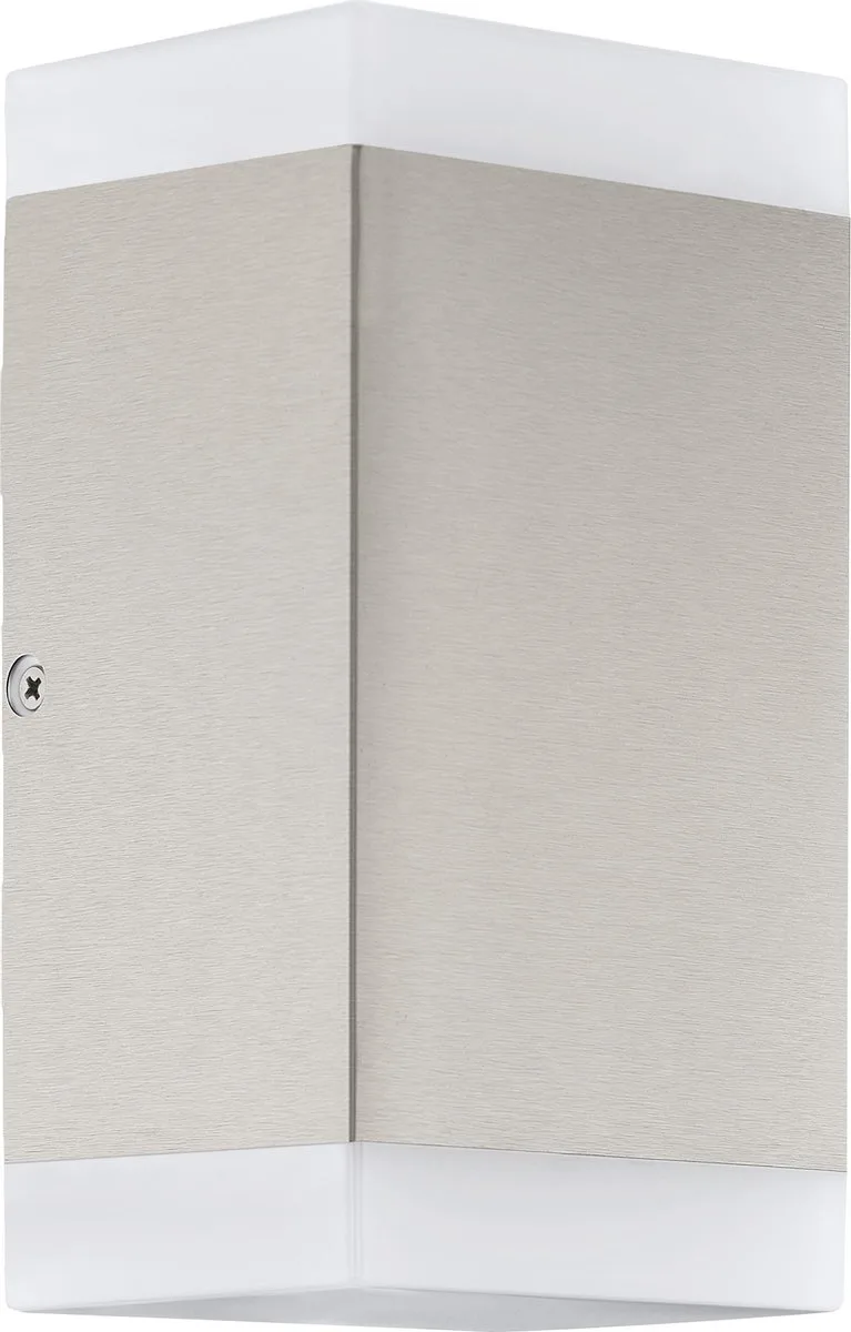 Carpinera Wandlamp Buiten - GU10 - 18 cm - RVS/Wit de EGLO en Blanc – photo produit