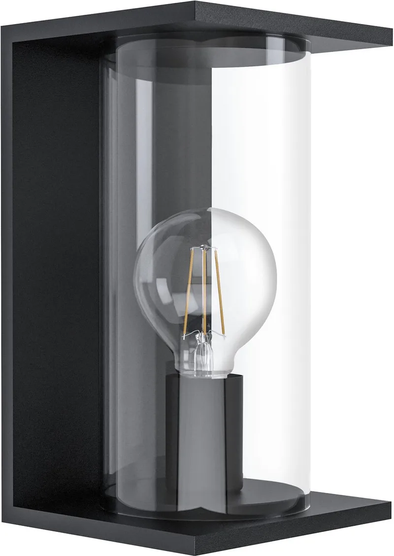 Cascinetta Wandlamp Voor buiten - E27 - 28cm - IP44 by EGLO in Black – product photo