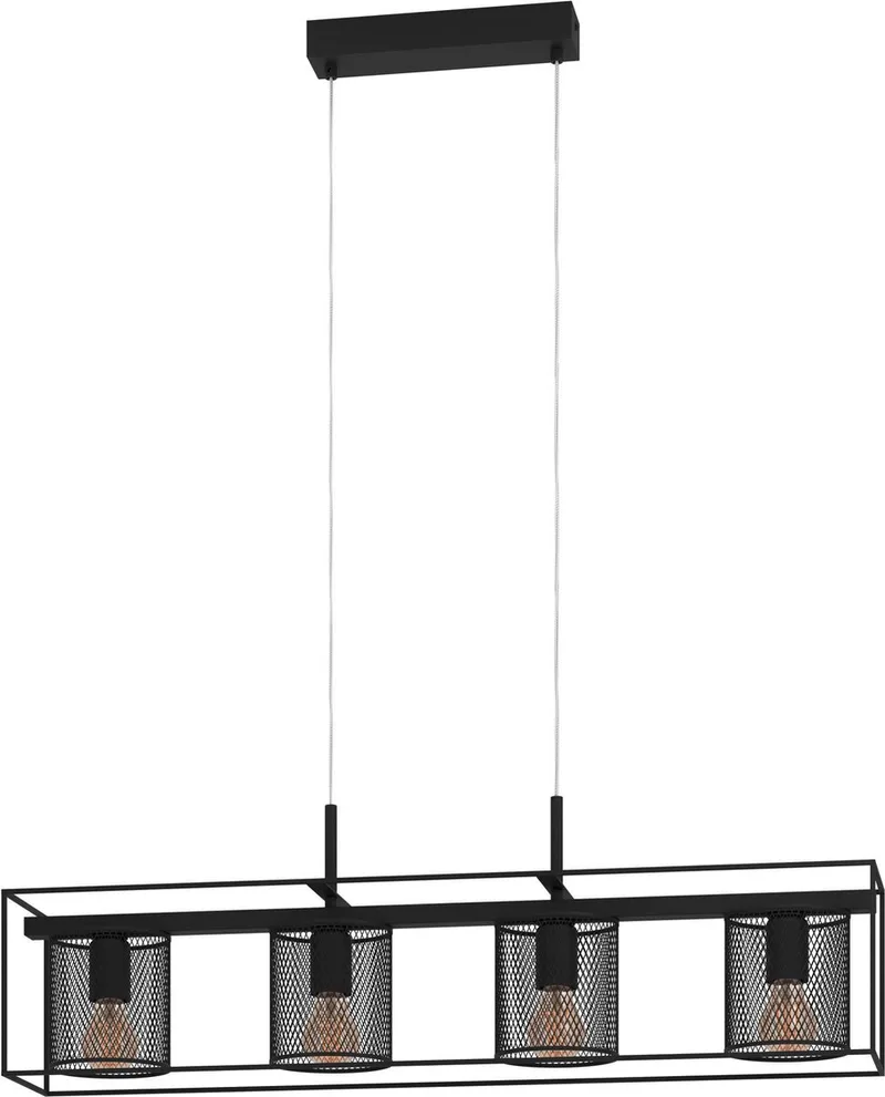 Catterick Hanglamp - E27 - 91 cm van EGLO in Zwart – productfoto