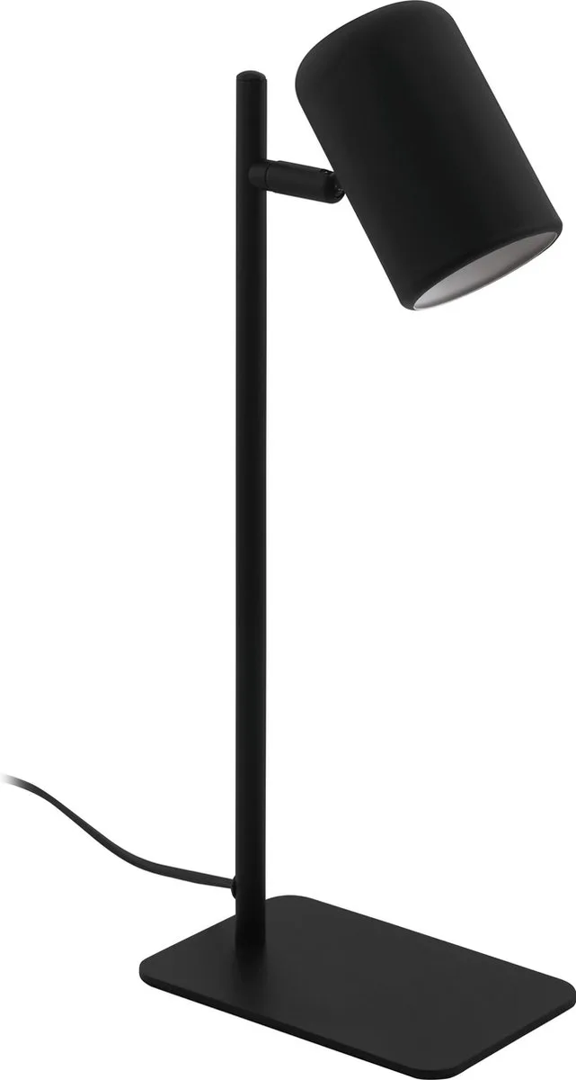 Ceppino Tafellamp - Bureaulamp - GU10 - 38 cm - Zwart/Wit de EGLO en Noir – photo produit