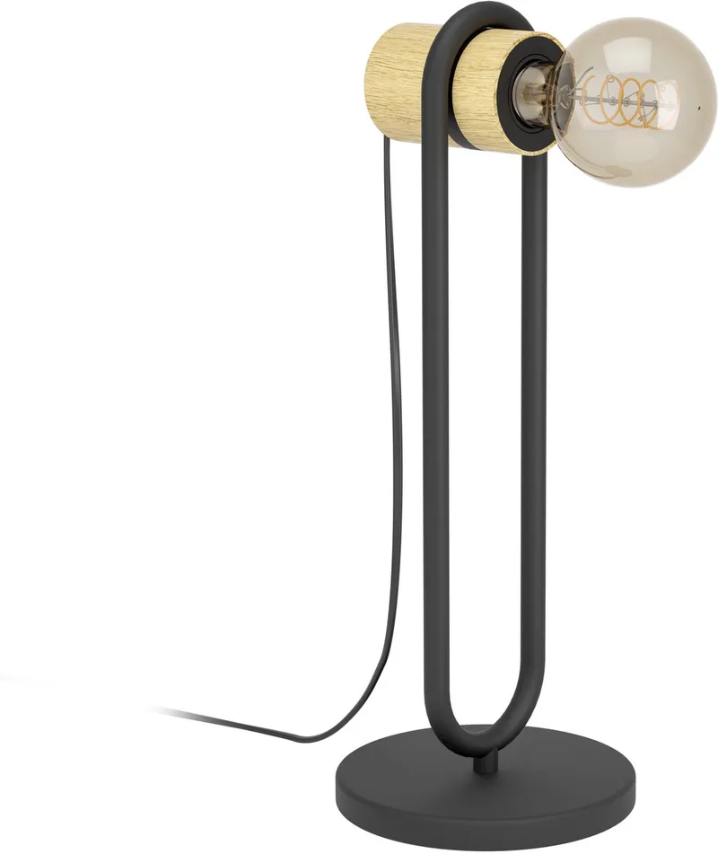 Chieveley Tafellamp - 8.5 cm van EGLO in Zwart – productfoto