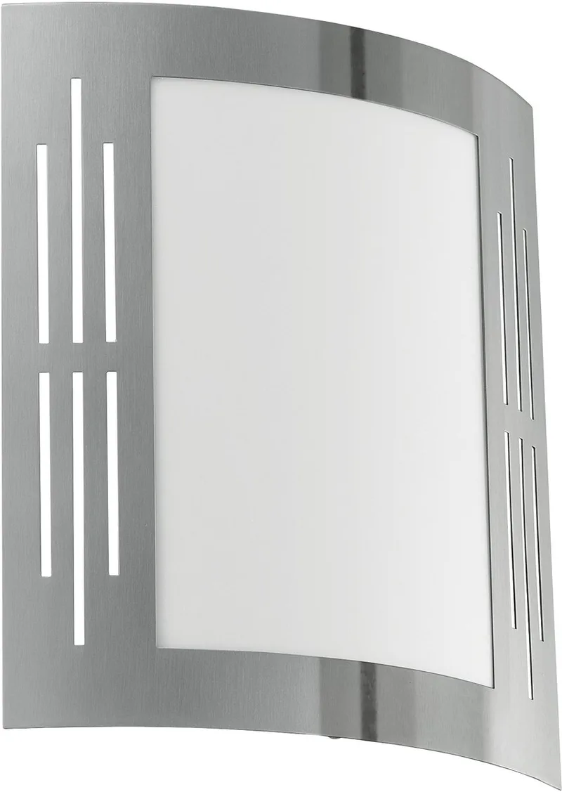 City - Buitenverlichting - Wandlamp - 1 Lichts - Wit fra EGLO i Rvs – produktbillede
