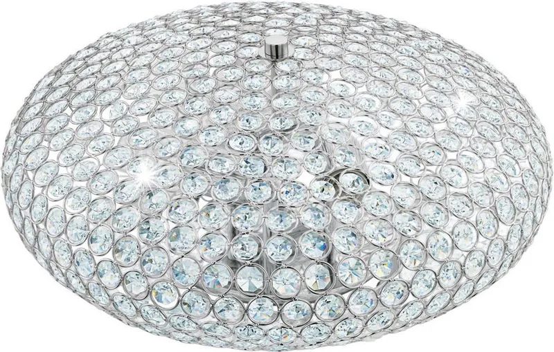 Clemente - Plafondlamp - 3 Lichts - Ø450mm. - Helder fra EGLO i Krom – produktbillede
