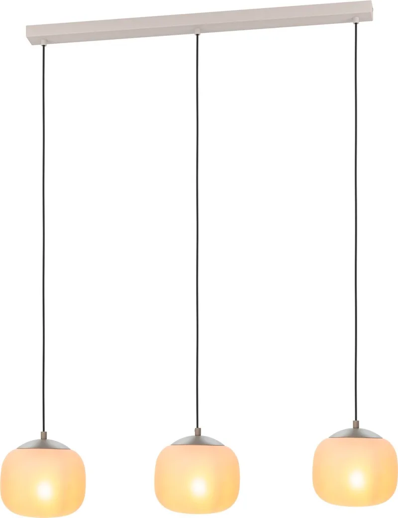 Cominio Hanglamp - E27 - 88,5 cm - Zandkleurig | Taupe - Glas van EGLO in Taupe – productfoto