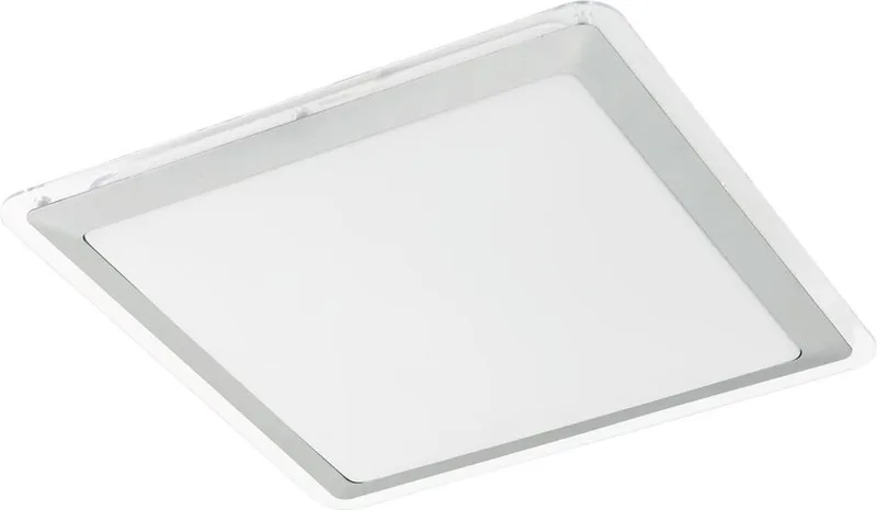 COMPETA 1 Wand- Deckenleuchte weiss silber klar von EGLO in Weiß, Silber, Helder – Produktfoto