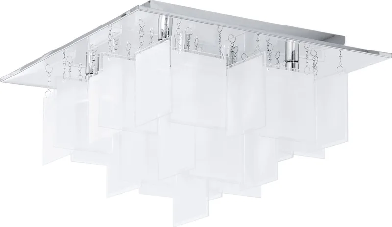 Condrada 1 - Plafondlamp - 8 Lichts - Chroom de EGLO en Blanc – photo produit