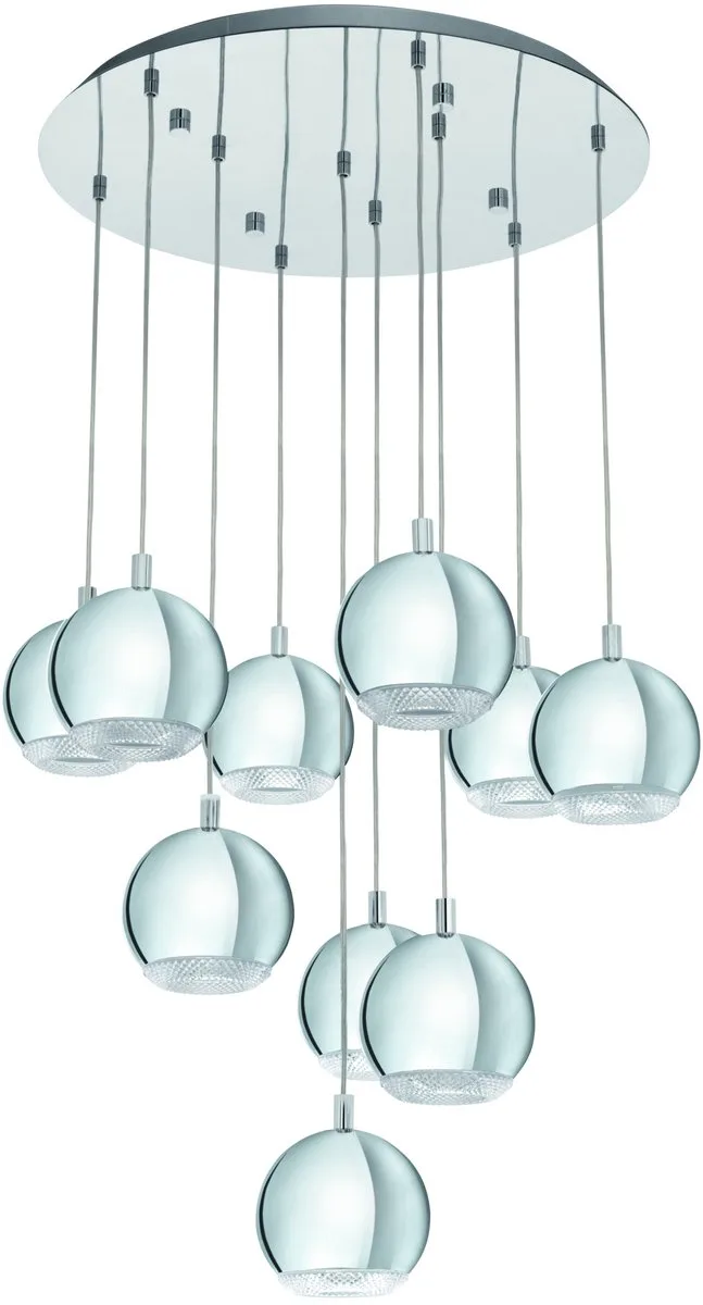 Conessa - Hanglamp - 10 Lichts - Ø580mm. - Helder van EGLO in Chroom – productfoto