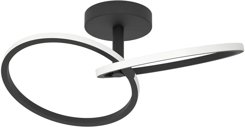 Congiunti Plafondlamp - LED - Wit de EGLO en Noir – photo produit