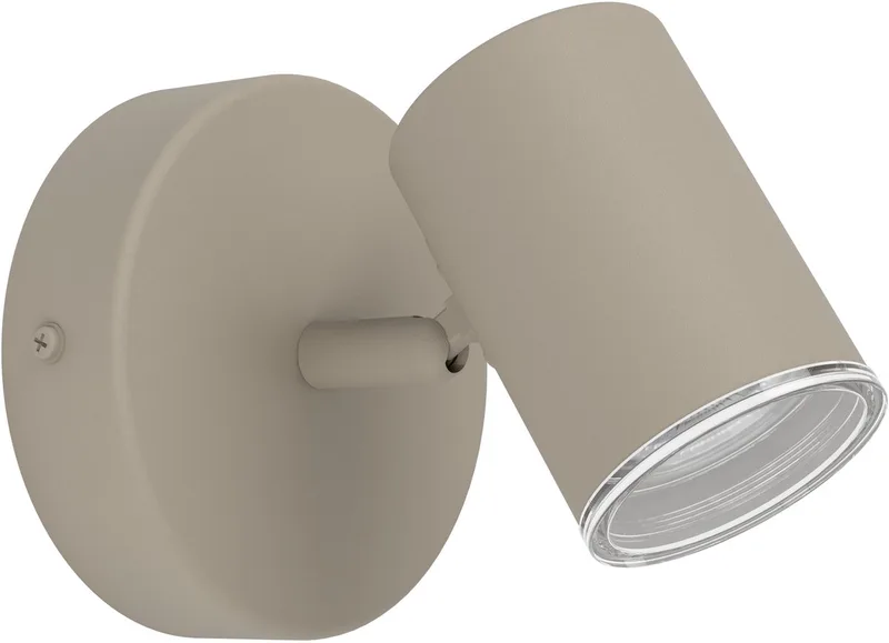 Consuma 1 Opbouwspot - Badkamer - GU10 - 11 cm - Zandkleur/Beige de EGLO en Zandkleur – photo produit
