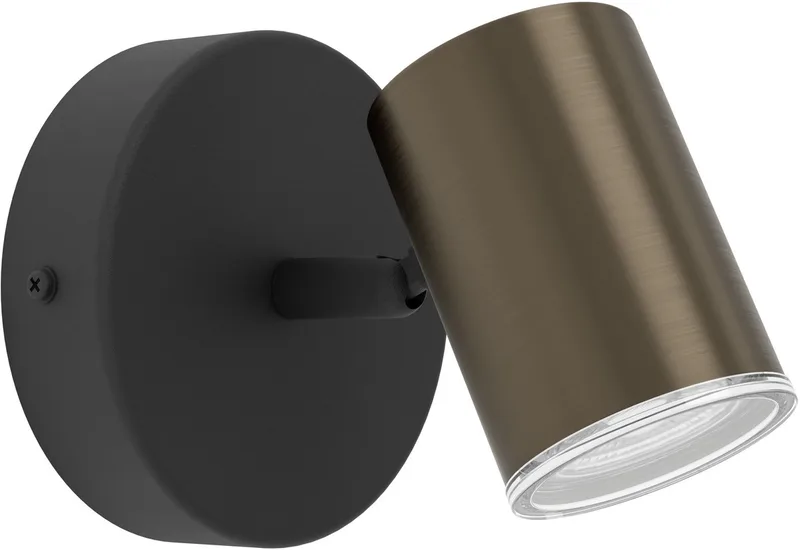 Consuma 1 Opbouwspot - GU10 - 11 cm - Brons;Zwart de EGLO en Bronze – photo produit