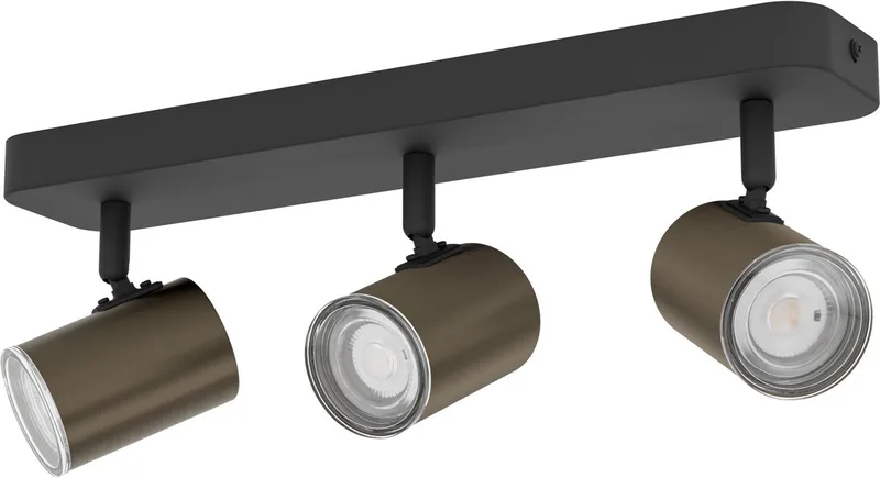 Consuma 1 Opbouwspot - GU10 - 40 cm - Brons;Zwart de EGLO en Bronze – photo produit