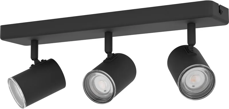 Consuma 1 Spot - Badkamer - GU10 - 40 cm de EGLO en Noir – photo produit