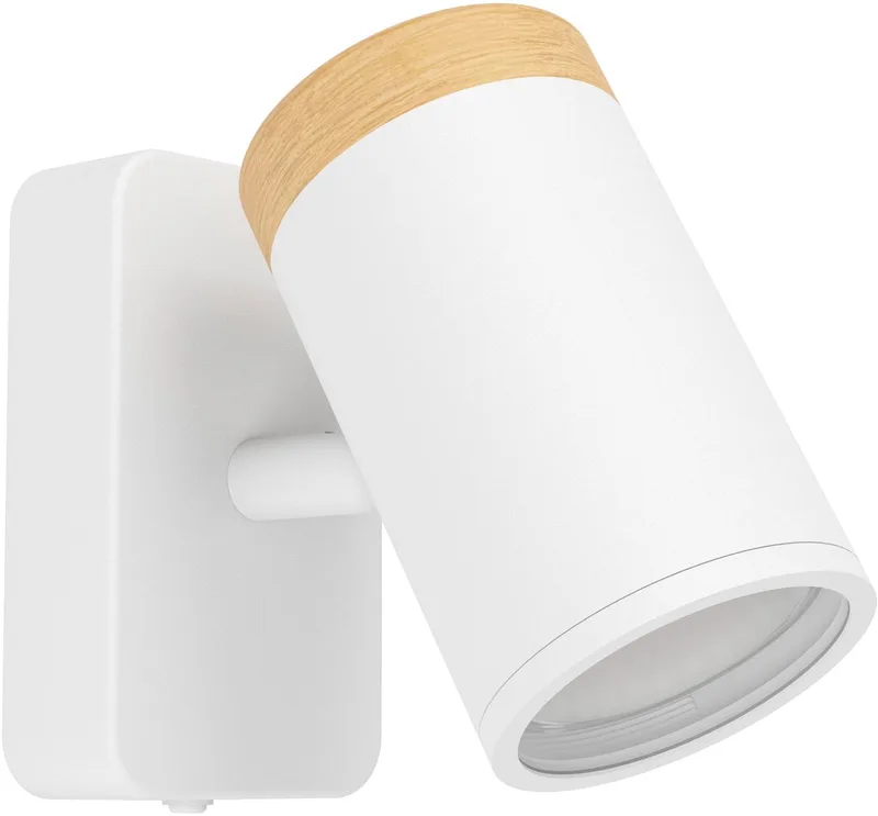Consuma Spot - Badkamer - GU10 - 11 cm - Wit/Bruin de EGLO en Blanc – photo produit
