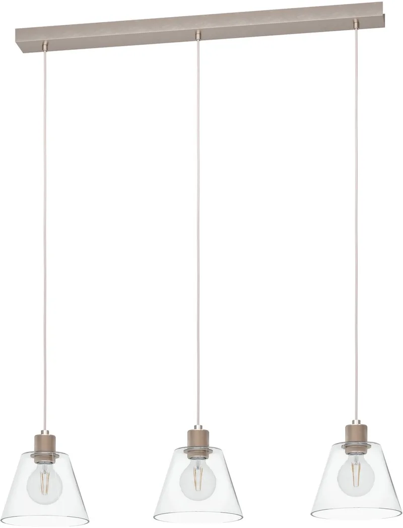 Copley Hanglamp - E27 - 90 cm van EGLO in Roségoud – productfoto