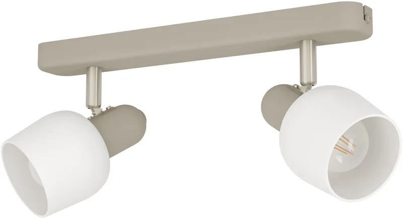Corato Spot - E14 - 30 cm - Wit | Beige - Staal | Glas fra EGLO i Hvid – produktbillede