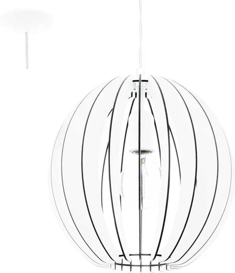 Cossano - Hanglamp - 1 Lichts - Ø300mm. de EGLO en Blanc – photo produit
