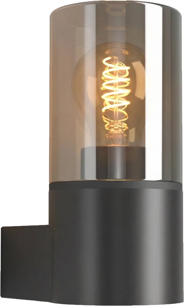 Außenwandlampe CROPANI, schwarz/grau 20 cm 1 x E27 IP54 von EGLO in Schwarz – Produktfoto