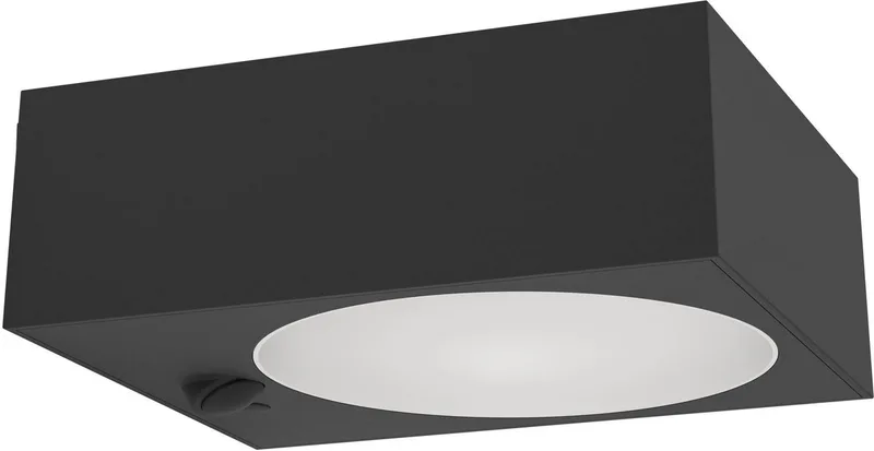 Darfano Wandlamp Buiten - Sensor - SOLAR - 14.5 cm - Dimbaar de EGLO en Noir – photo produit