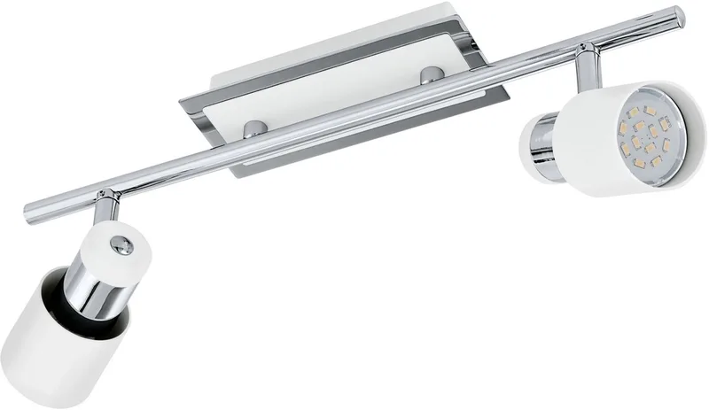 Davida - Plafondspots - 2 Lichts - Wit de EGLO en Chrome – photo produit