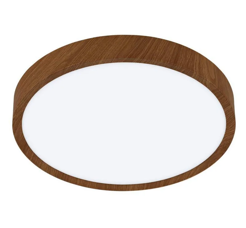 Deckenleuchte MUSURITA, LED wechselbar, Warmweiß, Deckenlampe, Wohnzimmer, Stahl, Kunststoff, Ø 44 cm de EGLO en Marron – photo produit