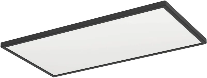 Deckenleuchte Rovito Deckenlampe, Deckenbeluchtung, Badlampe Decke, Kunststoff, IP44, LED fest integriert, Neutralweiß, Kaltweiß, Warmweiß, Wand-/Deckenleuchte - L57 x B30 x H3 cm - 17,2W inkl. de EGLO en Noir – photo produit