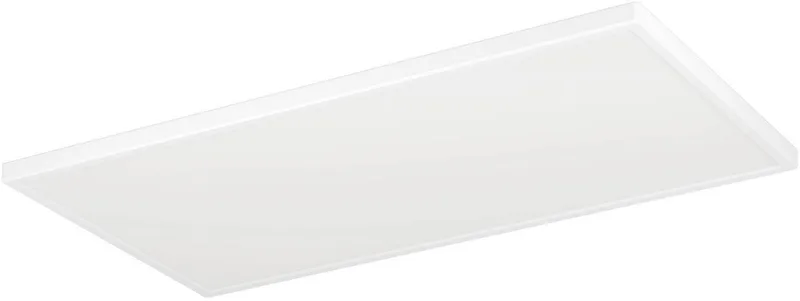 Deckenleuchte Rovito-Z Deckenlampe, IP44, Badezimmerlampe aus Kunststoff, Lampe, Farbwechsel, LED fest integriert, Neutralweiß, Kaltweiß, Warmweiß, Wand-/Deckenleuchte - L57 x B30 x H3 cm - 17,2W inkl. de EGLO en Blanc – photo produit