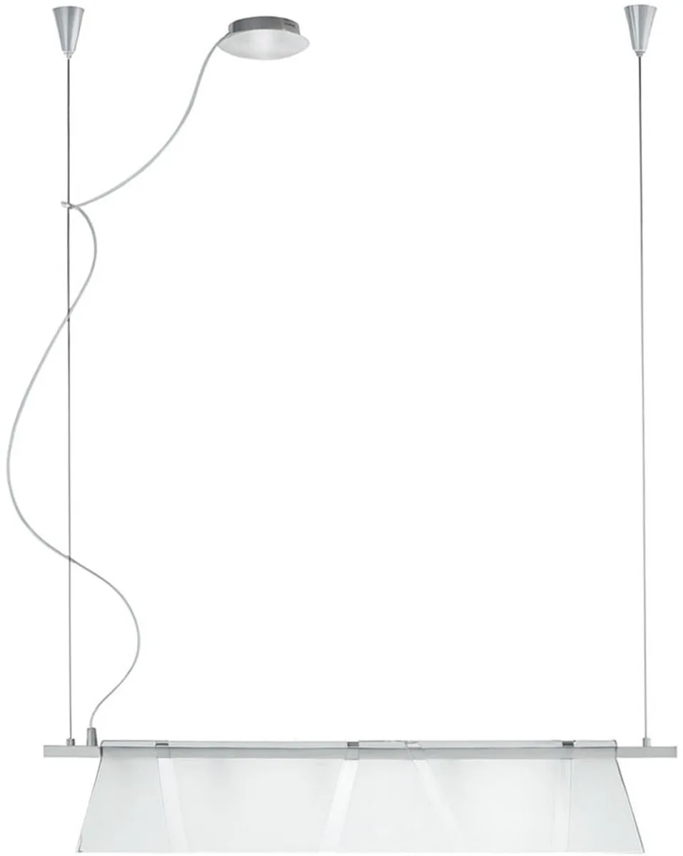 Design plafondlamp hanglamp gesatineerd glas Eglo XIMENA 89763 de EGLO en Argent – photo produit