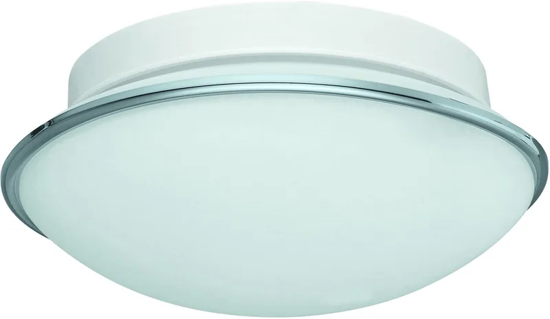 Dolly Plafondlamp - E27 - Staal | Glas - Wit | Chroom fra EGLO i Hvid – produktbillede