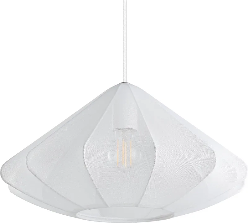 Dolwen Hanglamp - E27 - 110 cm - Textiel fra EGLO i Hvid – produktbillede