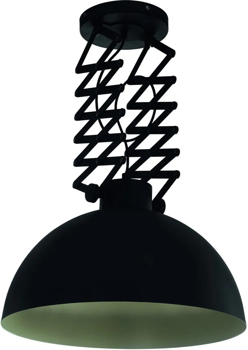 Donington Plafondlamp - E27 - Ø 45 cm - Zwart/Crème de EGLO en Noir – photo produit