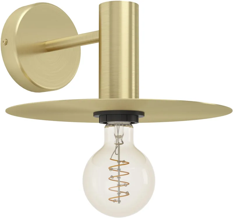 Escandell Wandlamp - E27 - 25 cm - Staal från EGLO i Guld – produktbild