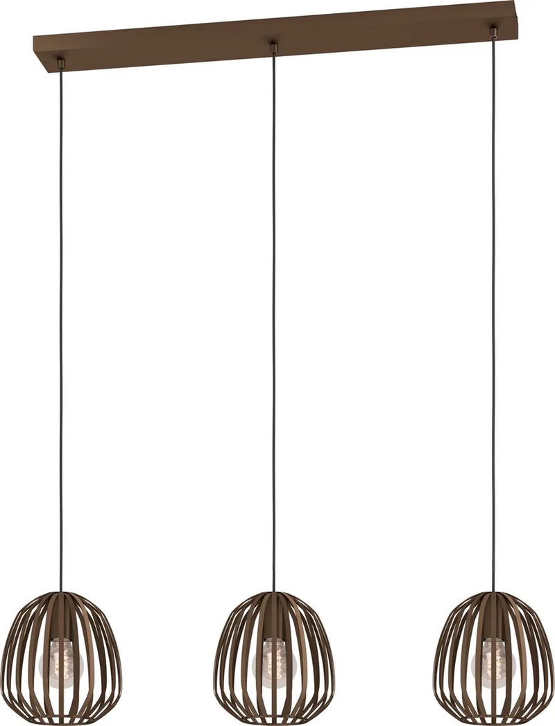 LANGER TISCH ESPINAL 3XE27 BBRONZE von EGLO in Bronze – Produktfoto